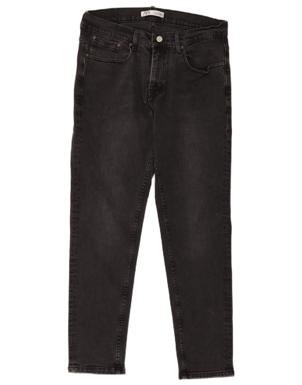 Zara Ανδρικό Skinny Jeans EU 44 Large W34 L29 Μαύρο βαμβακερό