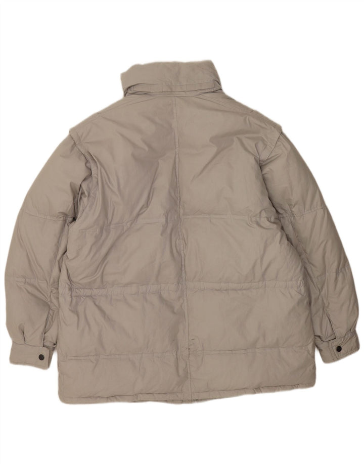 Vintage Ανδρικό μπουφάν με επένδυση UK 44 2XL Γκρι βαμβακερό