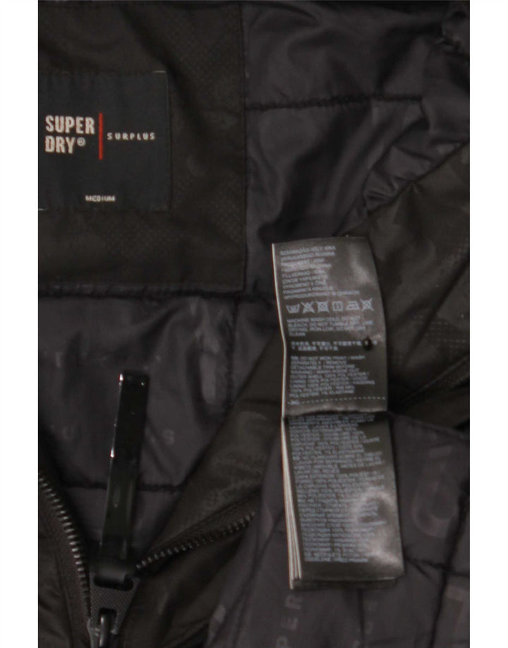 Ανδρική κουκούλα Superdry Graphic Anorak Jacket UK 38 Medium Black Polyester