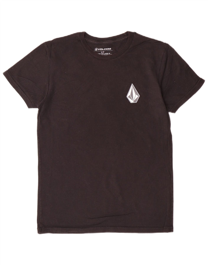 Ανδρικό γραφικό T-Shirt VOLCOM Top Μικρό μαύρο βαμβακερό
