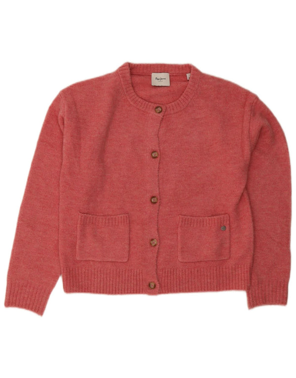 Πουλόβερ PEPE Jeans Crop Cardigan UK 14 Medium Pink