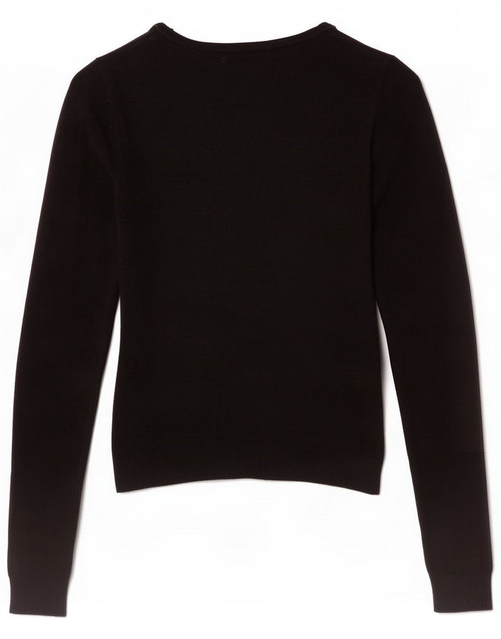 Zara Γυναικεία Μπλούζα Τοπ UK 14 Large Black Rayon