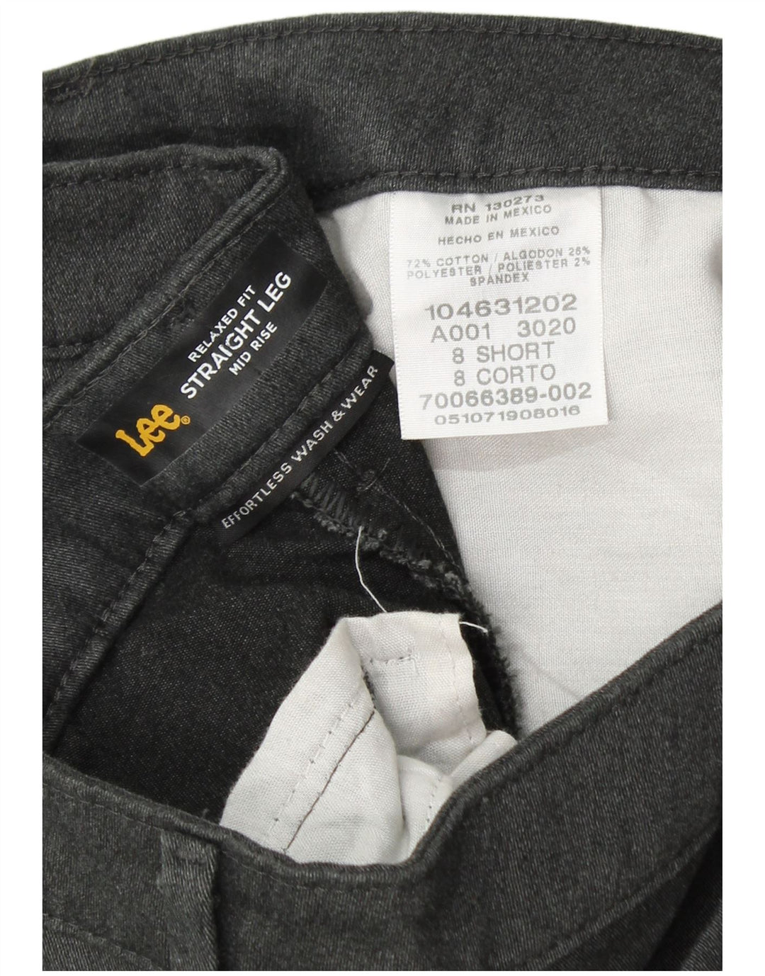 Γυναικείο μεσαίο μεσαίο W30 L30 Γκρι με χαλαρή εφαρμογή LEE παντελόνι US 8