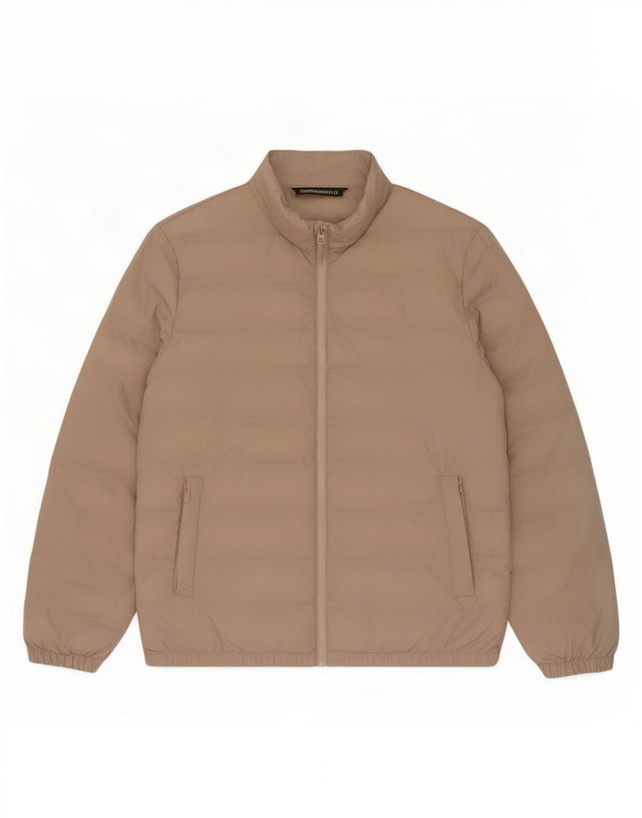 Zara Ανδρικό μπουφάν με επένδυση UK 42 XL Beige Polyester