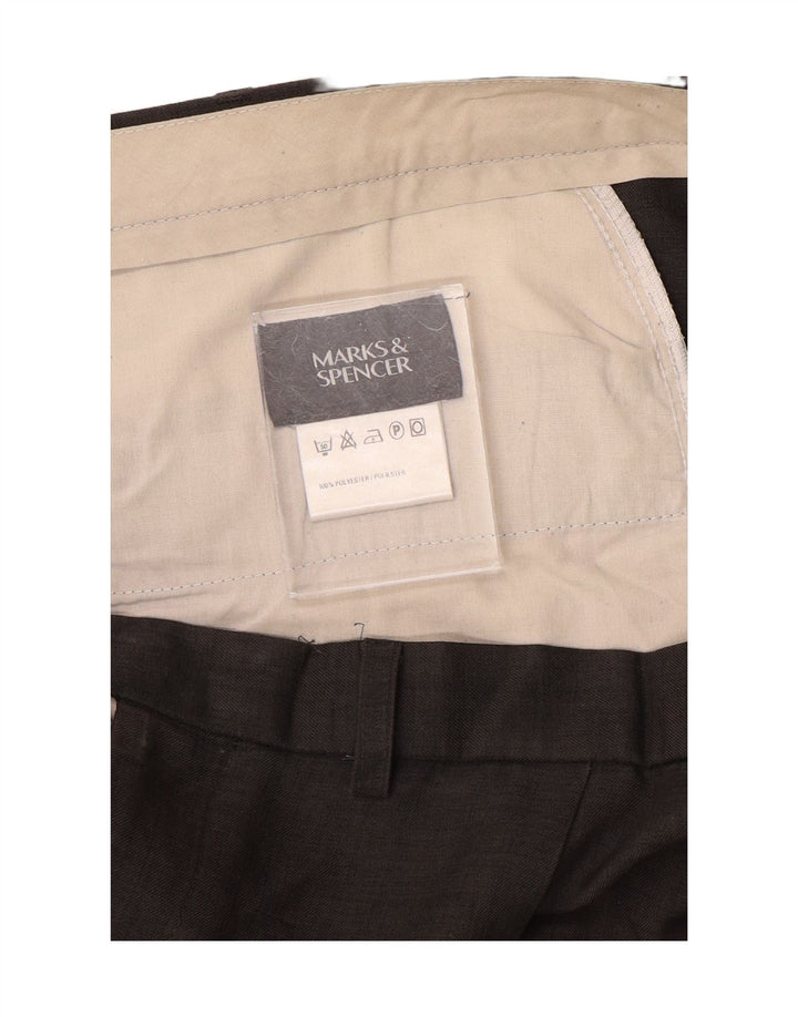 Marks & Spencer Ανδρικό παντελόνι με καρφίτσα W44 L29 Γκρι Πολυεστέρας