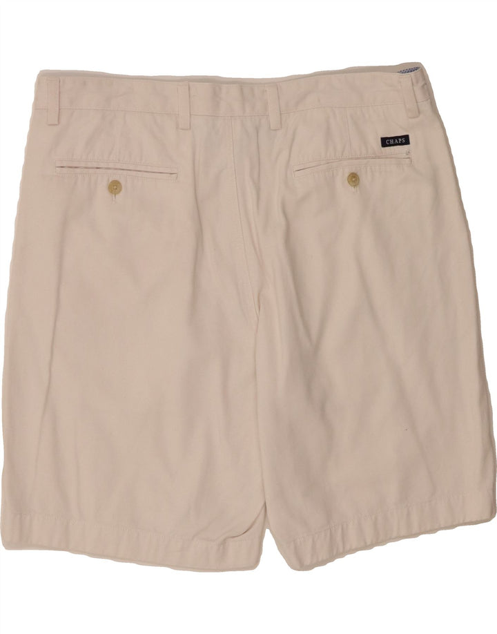 CHAPS Mens Chino Shorts W36 Large  Off White Cotton Vintage Chaps and Second-Hand Chaps from Messina Hembry 