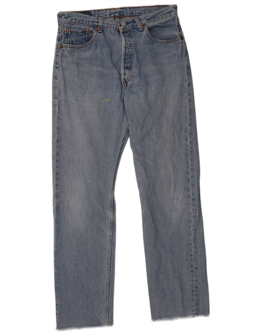 Levi's Mens 501 Straight Jeans W33 L30 Blue Cotton
