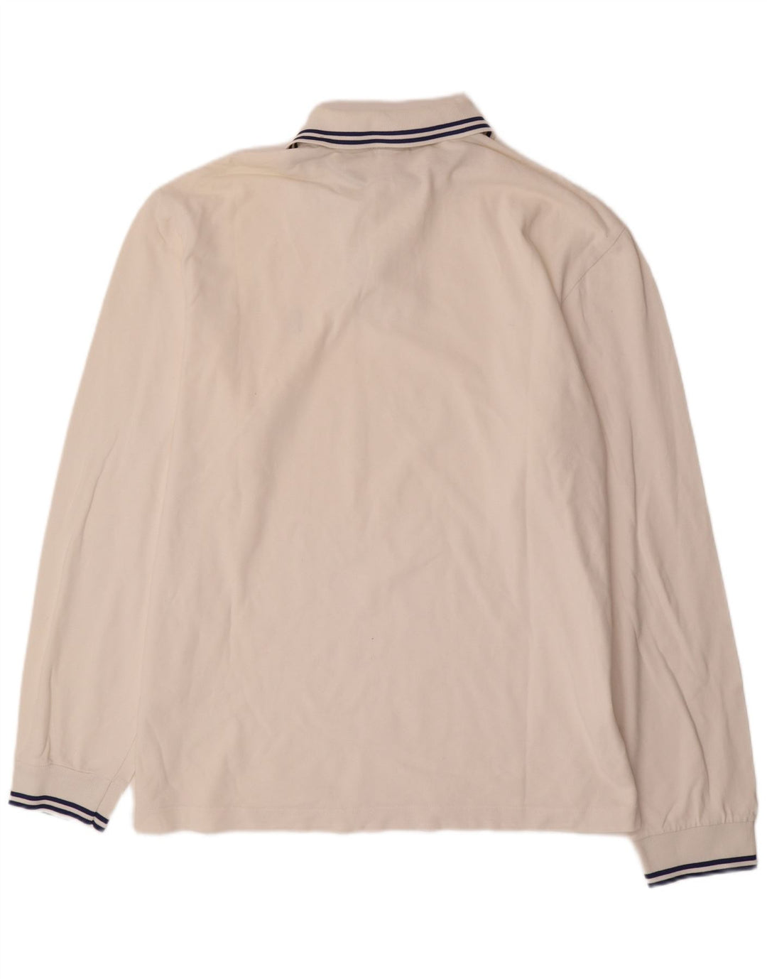 MARINA YACHTING Ανδρικό μακρυμάνικο μπλουζάκι πόλο 3XL Λευκό βαμβακερό