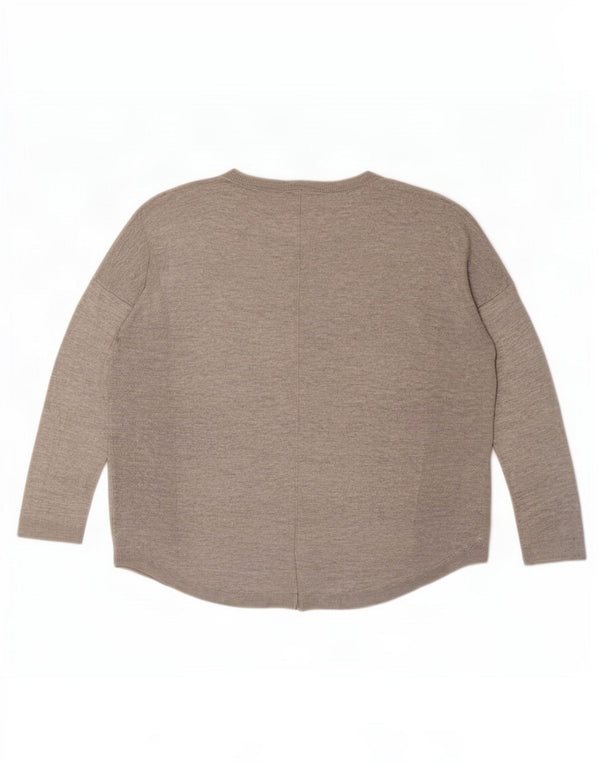 Topshop Γυναικείο πουλόβερ με λαιμόκαυστο UK 14 Large Grey