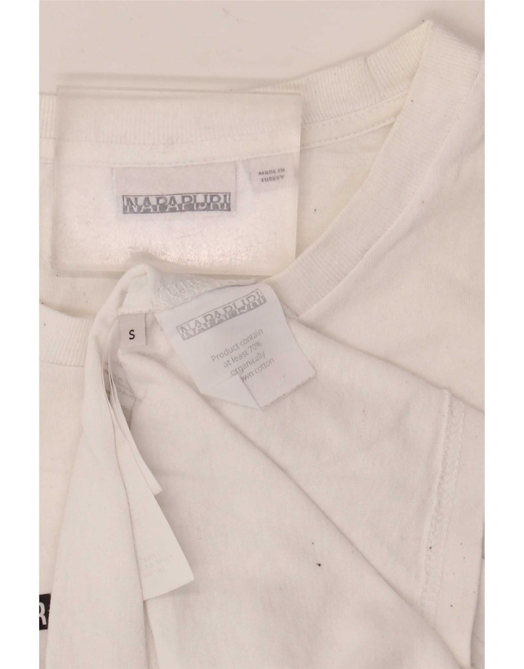Ανδρικό γραφικό μπλουζάκι Napapijri Top Small White