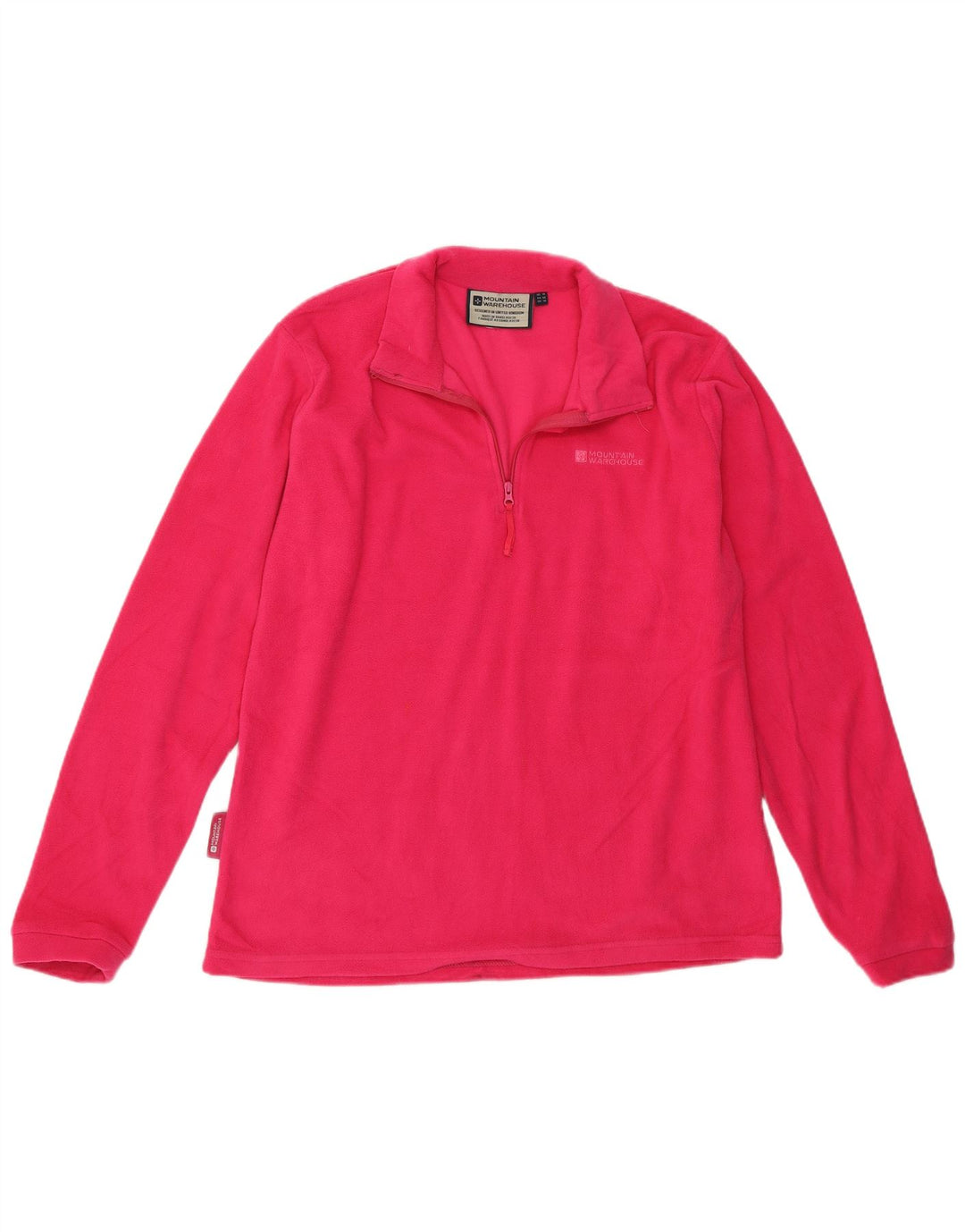 Mountain Warehouse Γυναικείο φερμουάρ Fleece Jumper UK 14 μεγάλο ροζ πολυεστέρας
