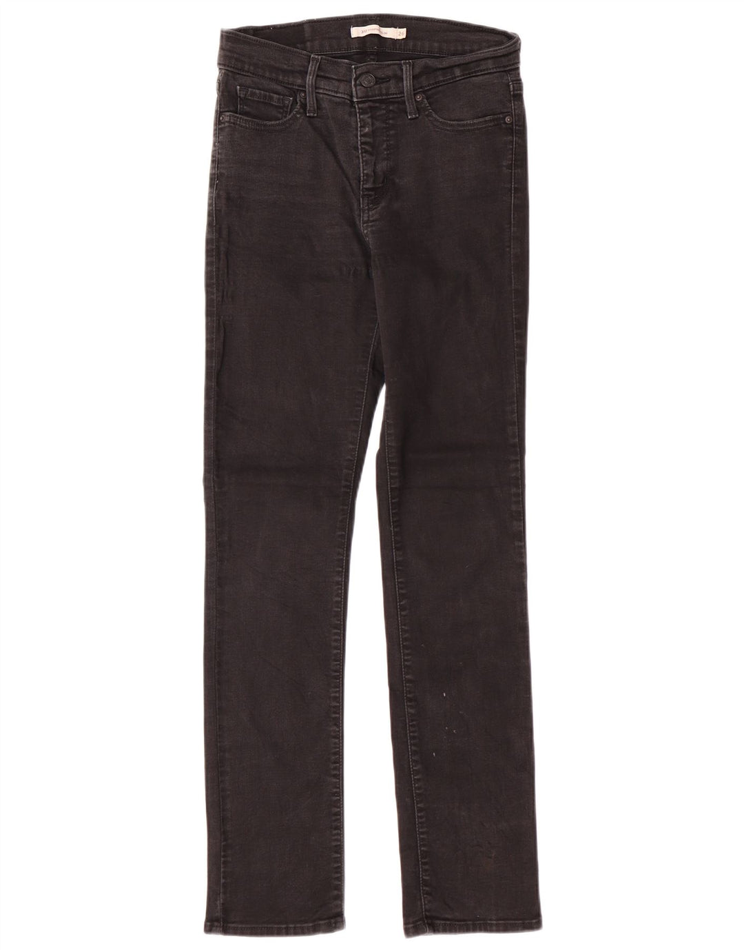 LEVI'S Womens 312 Shaping Slim Jeans W26 L30 Μαύρο βαμβακερό