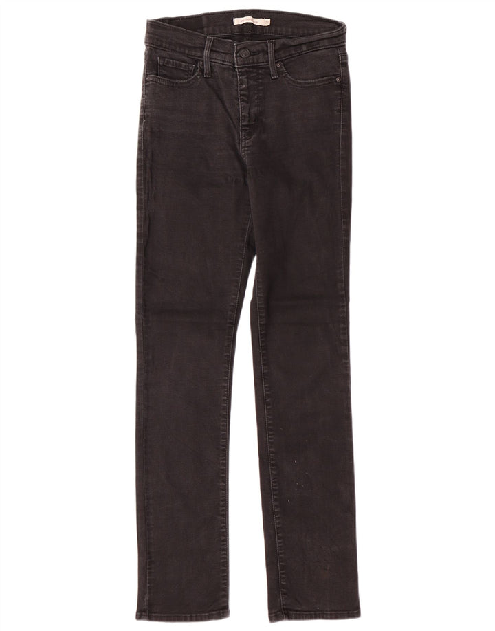 LEVI'S Womens 312 Shaping Slim Jeans W26 L30 Μαύρο βαμβακερό