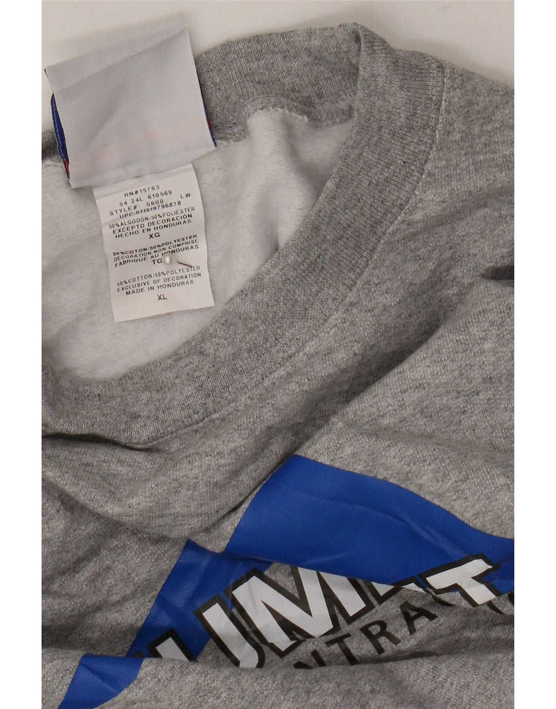Champion Mens Summit Graphic Φούτερ Jumper XL Γκρι βαμβακερό