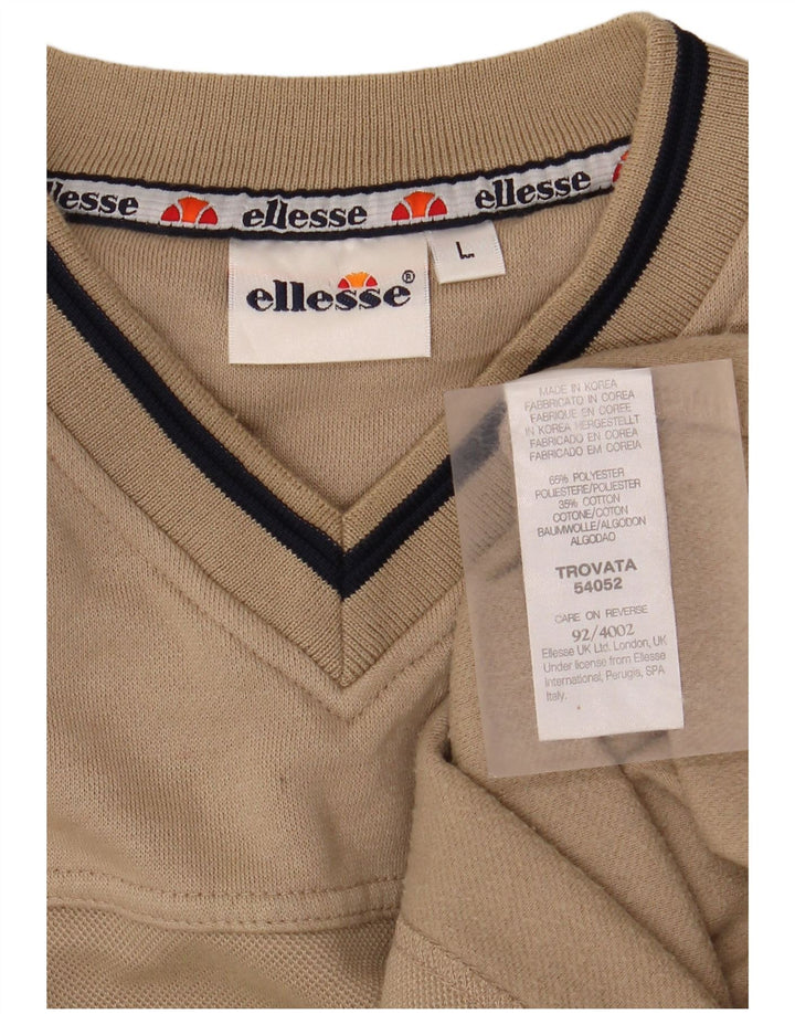 Ανδρικό φούτερ ELLESSE Jumper Μεγάλο Μπεζ Πολυεστέρας