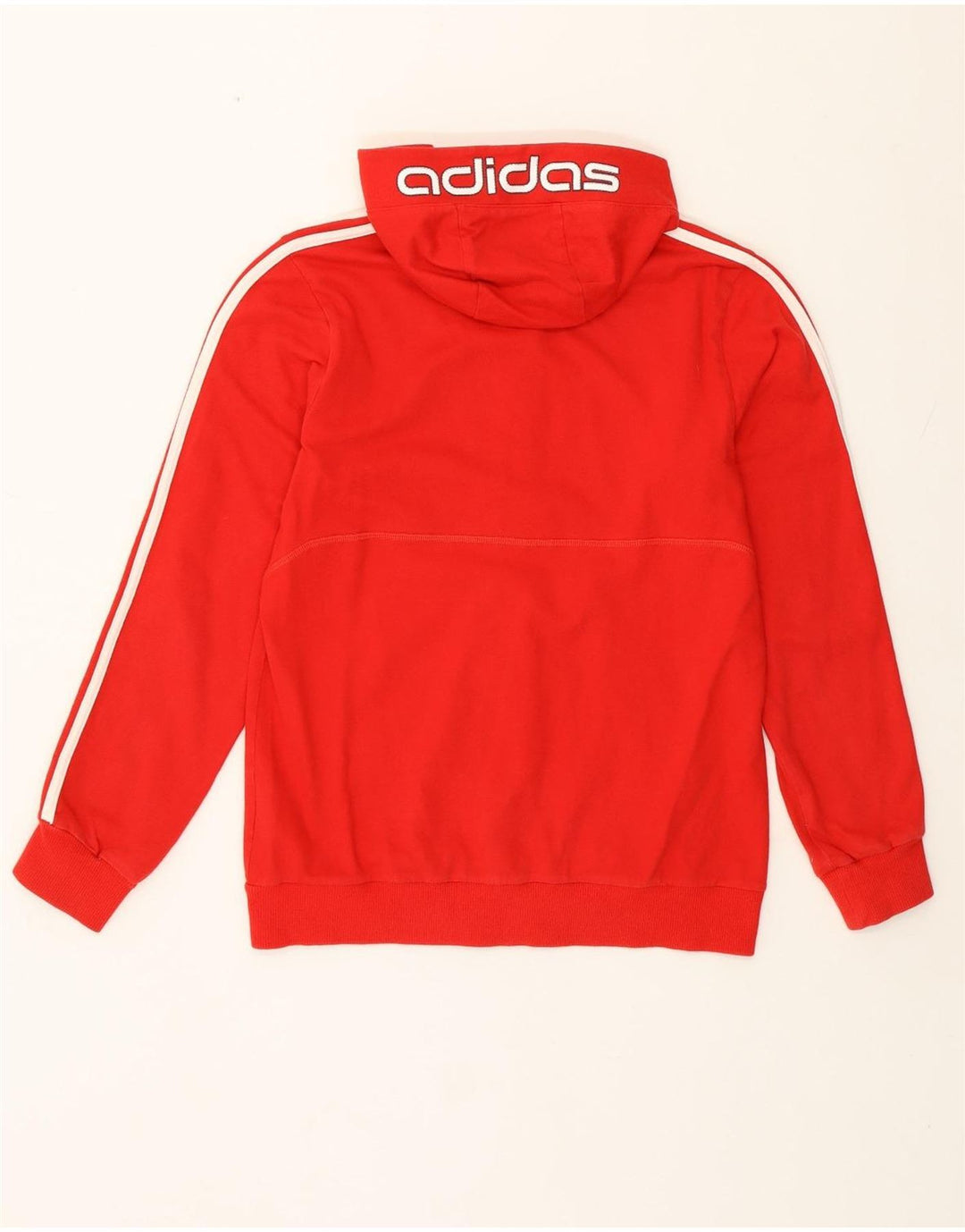 Adidas Girls Zip Hoodie πουλόβερ 13-14 ετών κόκκινο βαμβακερό