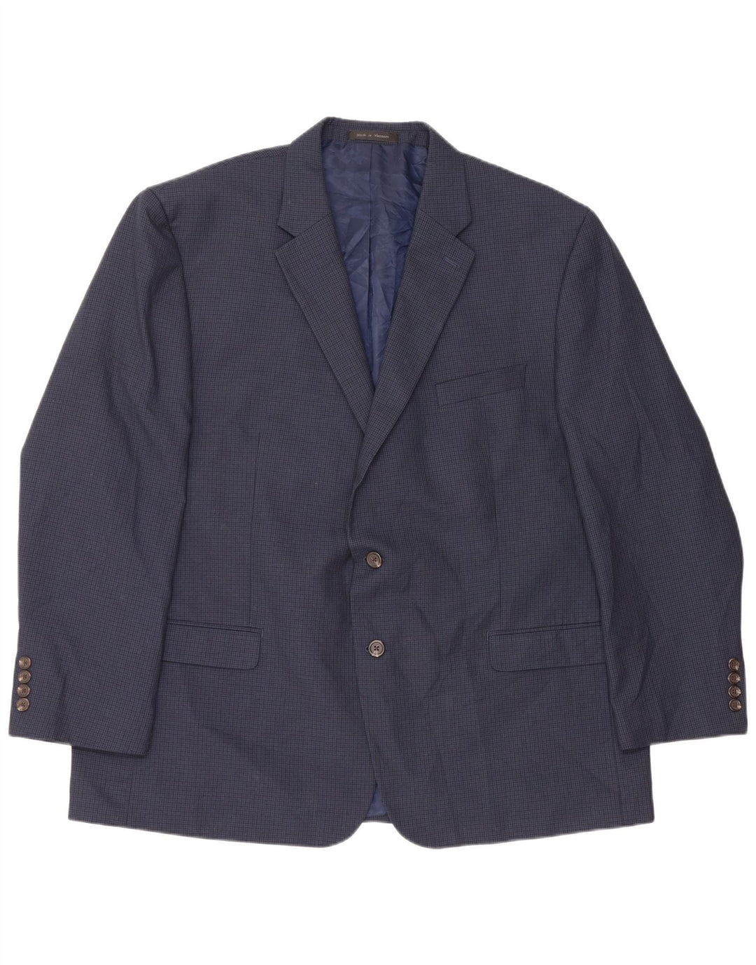 Chaps Ανδρικό σακάκι μπλέιζερ EU 50 Large Navy Blue Houndstooth Πολυεστέρας