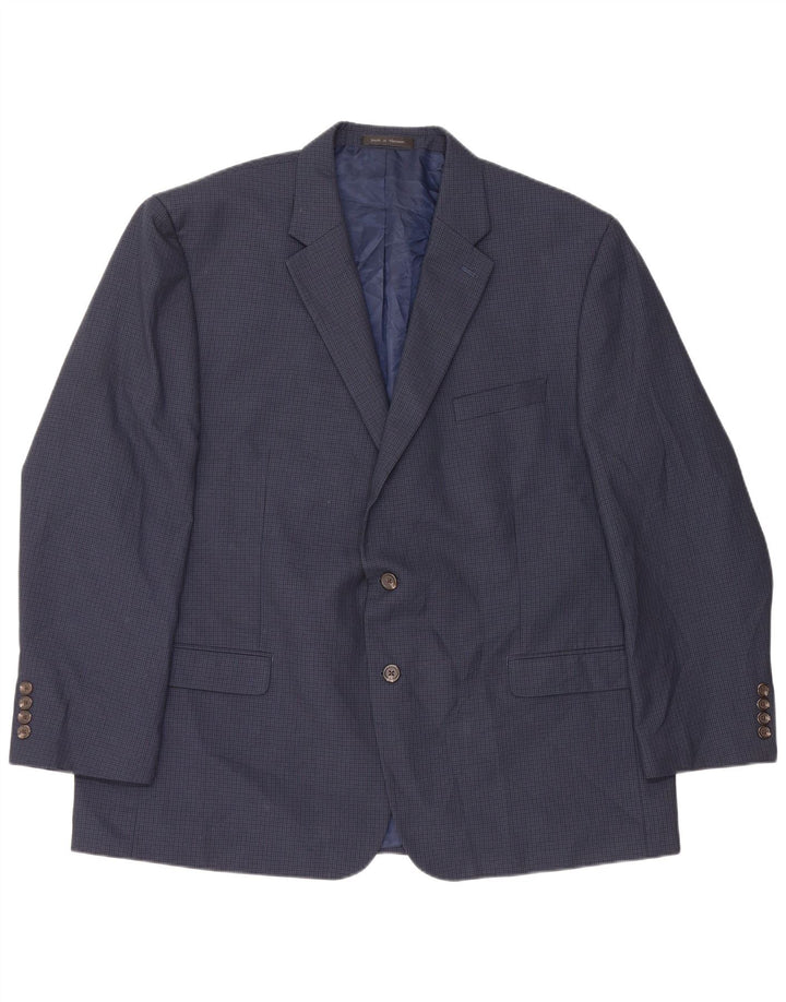 Chaps Ανδρικό σακάκι μπλέιζερ EU 50 Large Navy Blue Houndstooth Πολυεστέρας