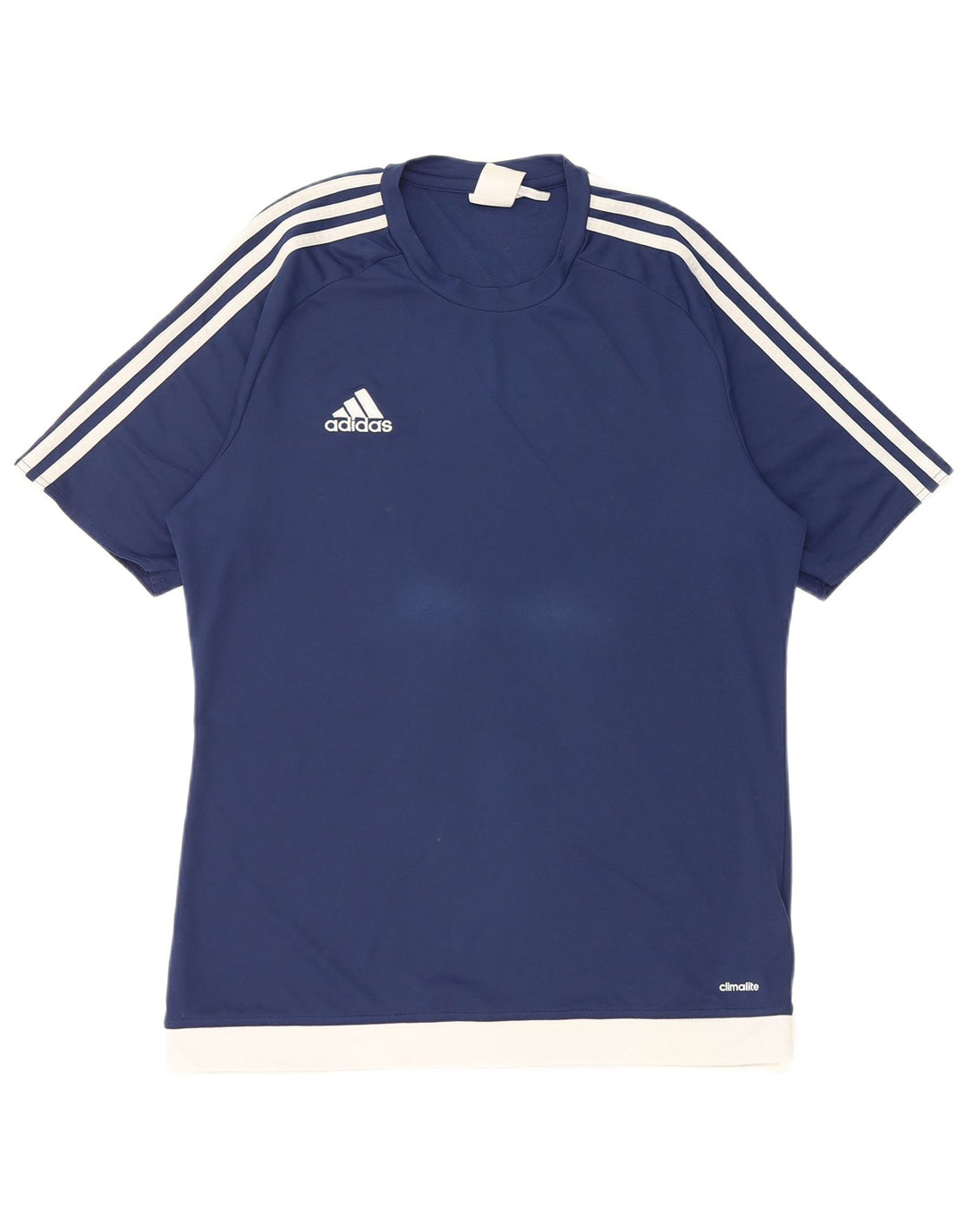 Ανδρικό T-Shirt Climalite Adidas Top Medium Navy Blue Colorblock Πολυεστέρας
