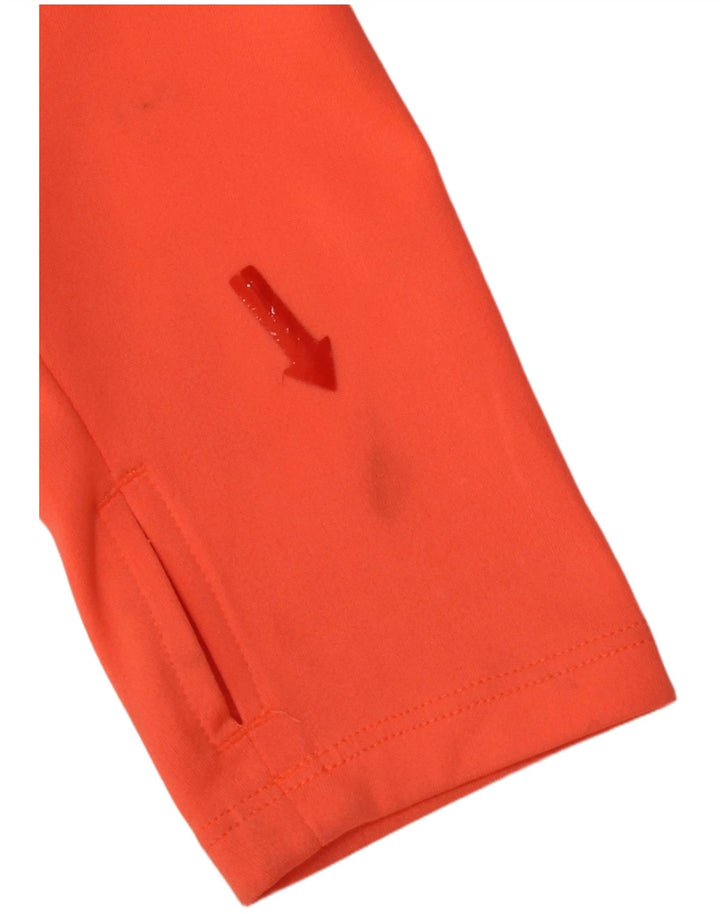 Γυναικεία αθλητική φόρμα Nike Dri Fit γραφικό πουλόβερ Top 10 UK Small Orange
