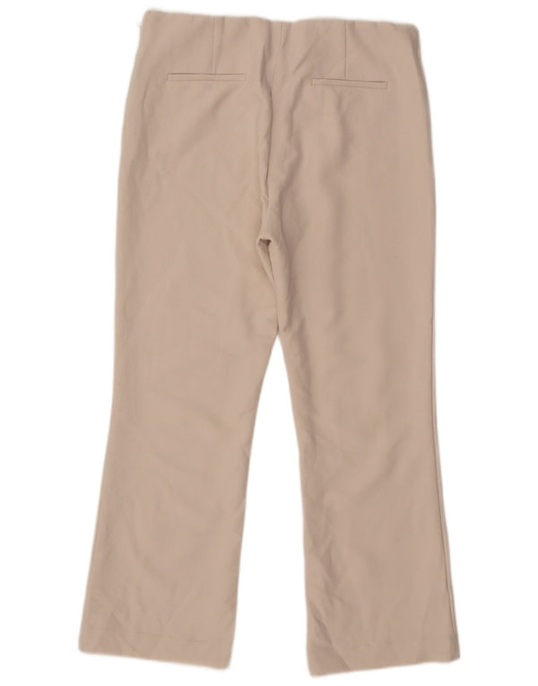 Zara Γυναικείο Ψηλόμεσο Μποτάκι Casual Παντελόνι XL W38 L28 Μπεζ
