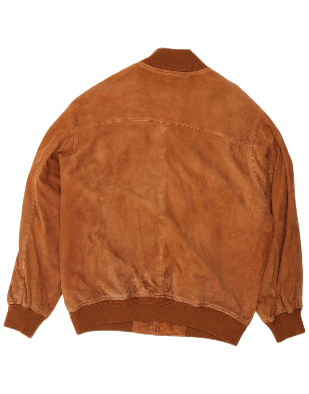 L.LAMBERTAZZI Ανδρικό Suede Bomber Jacket IT 50 Large Brown Leather