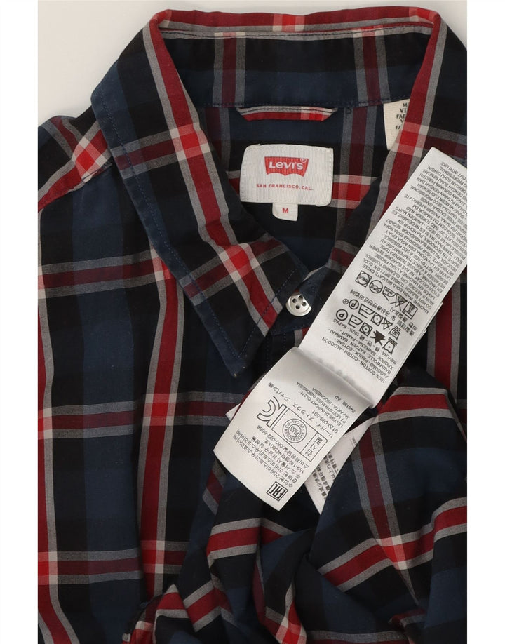 Ανδρικό πουκάμισο Levi's Medium Navy Blue Check Cotton