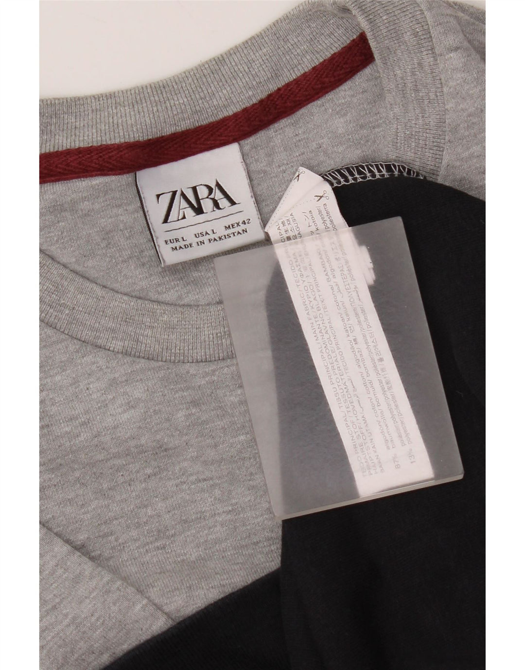Ανδρικό φούτερ Zara Jumper Μεγάλο πολύχρωμο βαμβακερό χρώμα
