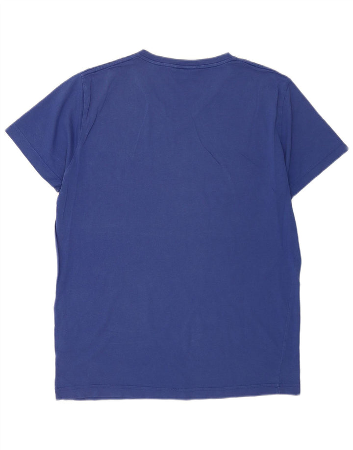 Ανδρικό T-shirt Gant Slim Fit Top μεγάλο μπλε βαμβακερό