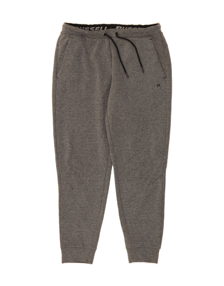 RUSSELL ATHLETIC Mens Tracksuit Trousers Joggers Medium Grey Polyester Vintage Russell Athletic and Second-Hand Russell Athletic from Messina Hembry 