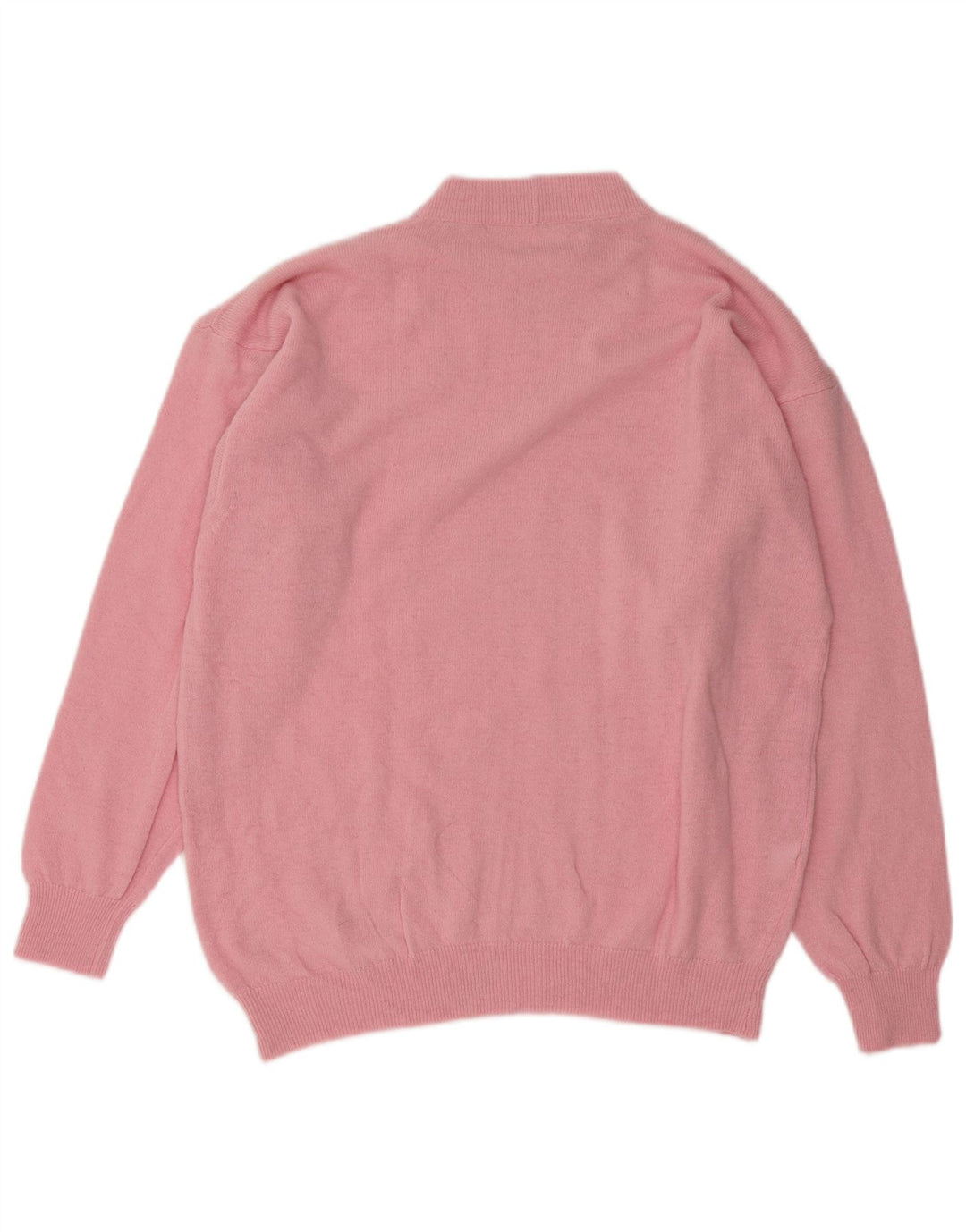 Γυναικείο πουλόβερ με λαιμόκοψη VINTAGE UK 18 XL Ροζ