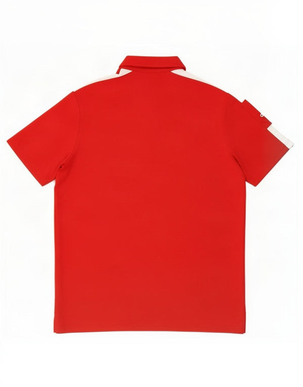 Adidas Mens Murcia F.C. Γραφικό πουκάμισο πόλο μεγάλο κόκκινο πολυεστέρα