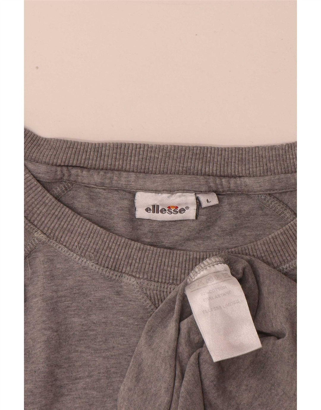 Ανδρικό γραφικό μπλουζάκι Ellesse Top Large Grey Flecked Cotton