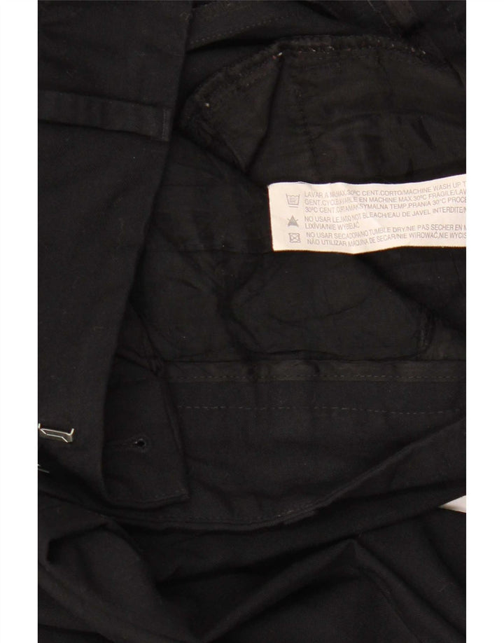 Zara Γυναικείο παντελόνι Chino Bootcut EU 38 Small W28 L32 Μαύρο πολυεστέρα