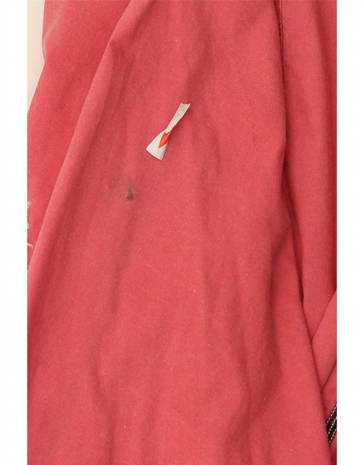 Vintage Γυναικείο Oversized Bomber Jacket IT 44 Μεσαίο Ροζ Βαμβακερό