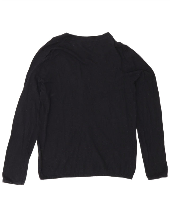 Ανδρικό πουλόβερ Reiss Cardigan Μικρό μαύρο βαμβακερό