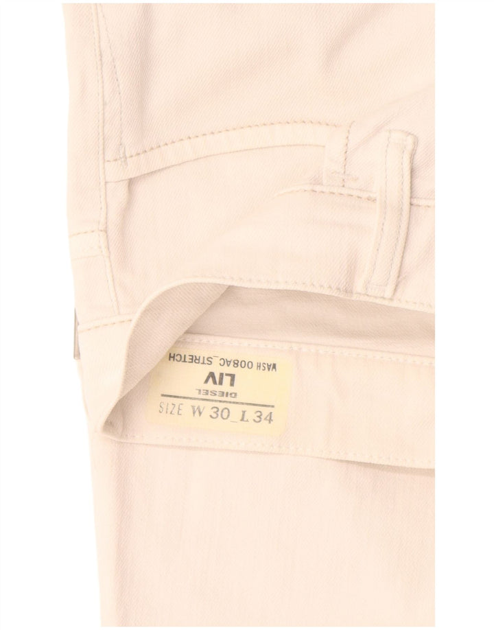 Diesel Γυναικείο Liv Slim Jeans W30 L30 Λευκό βαμβακερό