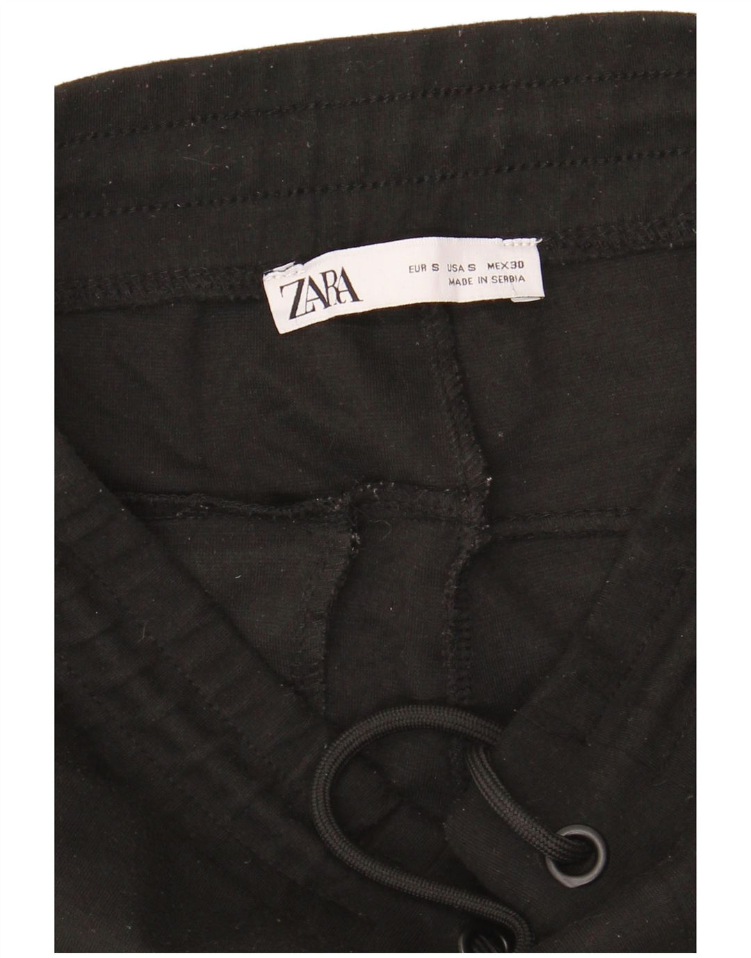 Ανδρική φόρμα Zara Παντελόνι Joggers Μικρό Μαύρο Πολυεστέρα