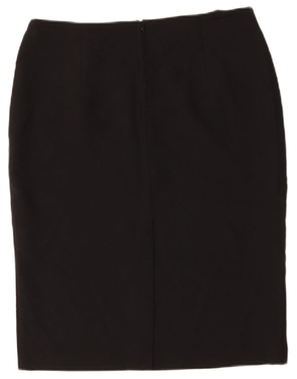 Marks & Spencer Γυναικεία Pencil Φούστα UK 12 Medium W34 Black Polyester
