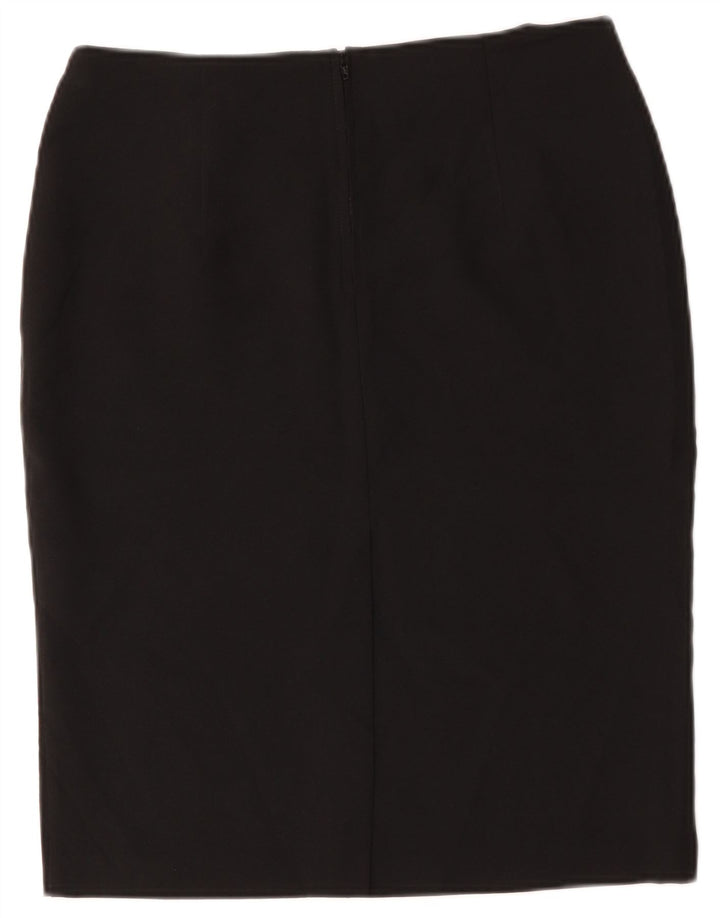 Marks & Spencer Γυναικεία Pencil Φούστα UK 12 Medium W34 Black Polyester