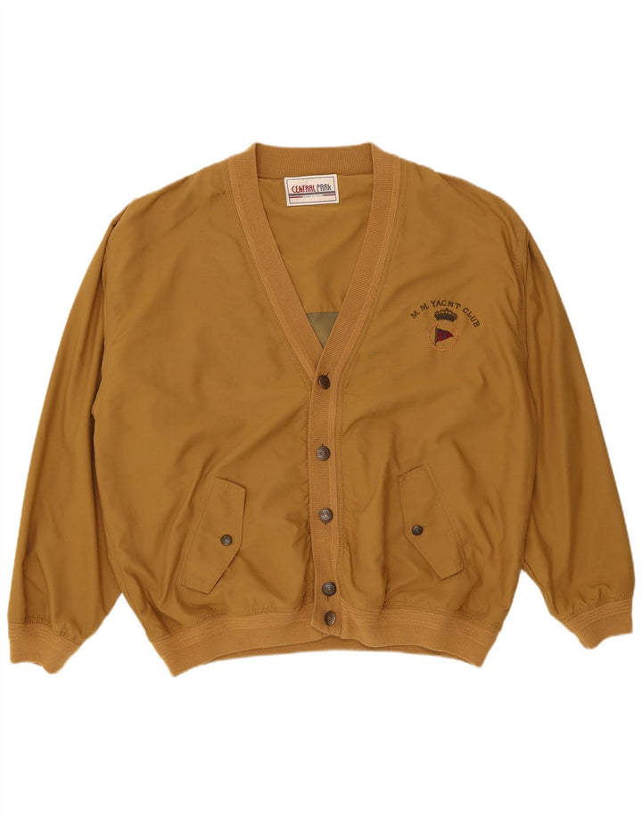 Central Park Ανδρικό Bomber Jacket UK 44 2XL Brown Polyamide Sports
