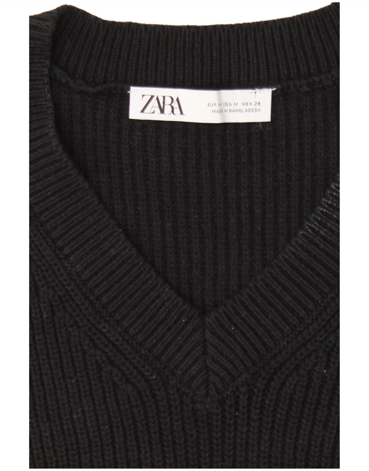Zara Γυναικείο Γιλέκο Tank Top UK 14 Medium Black
