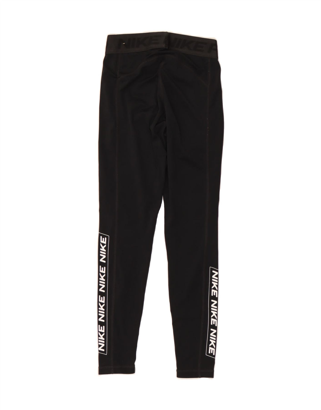 NIKE Womens Dri Fit Graphic Leggings UK 8 Small Black Vintage Nike and Second-Hand Nike from Messina Hembry 