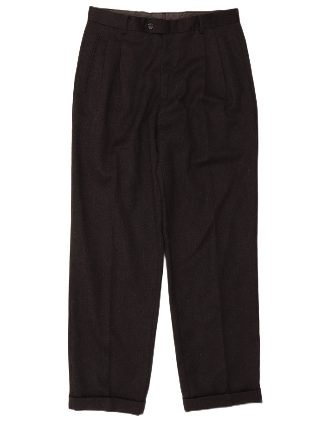 Ανδρικό παντελόνι με καρφίτσα COMERO IT 48 Medium W30 L30 Μαύρο μαλλί