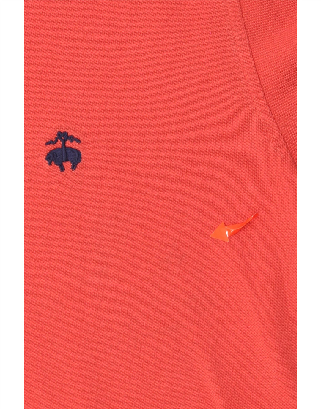 BROOKS BROTHERS Ανδρικό πουκάμισο Polo Slim Fit Μεσαίο κόκκινο βαμβακερό