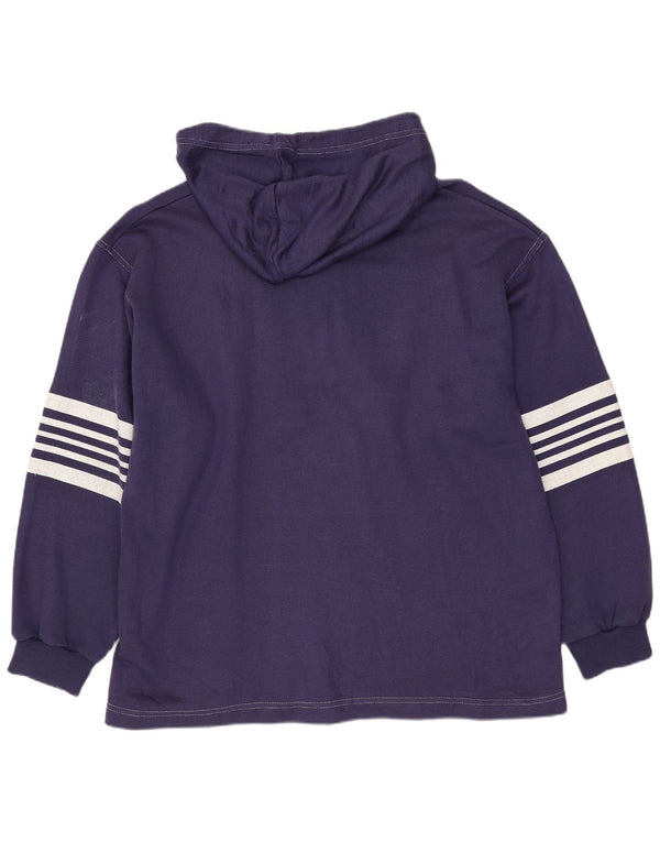 Campagnolo Γυναικεία γραφικά κουκούλα UK 16 Large Navy Blue ριγέ