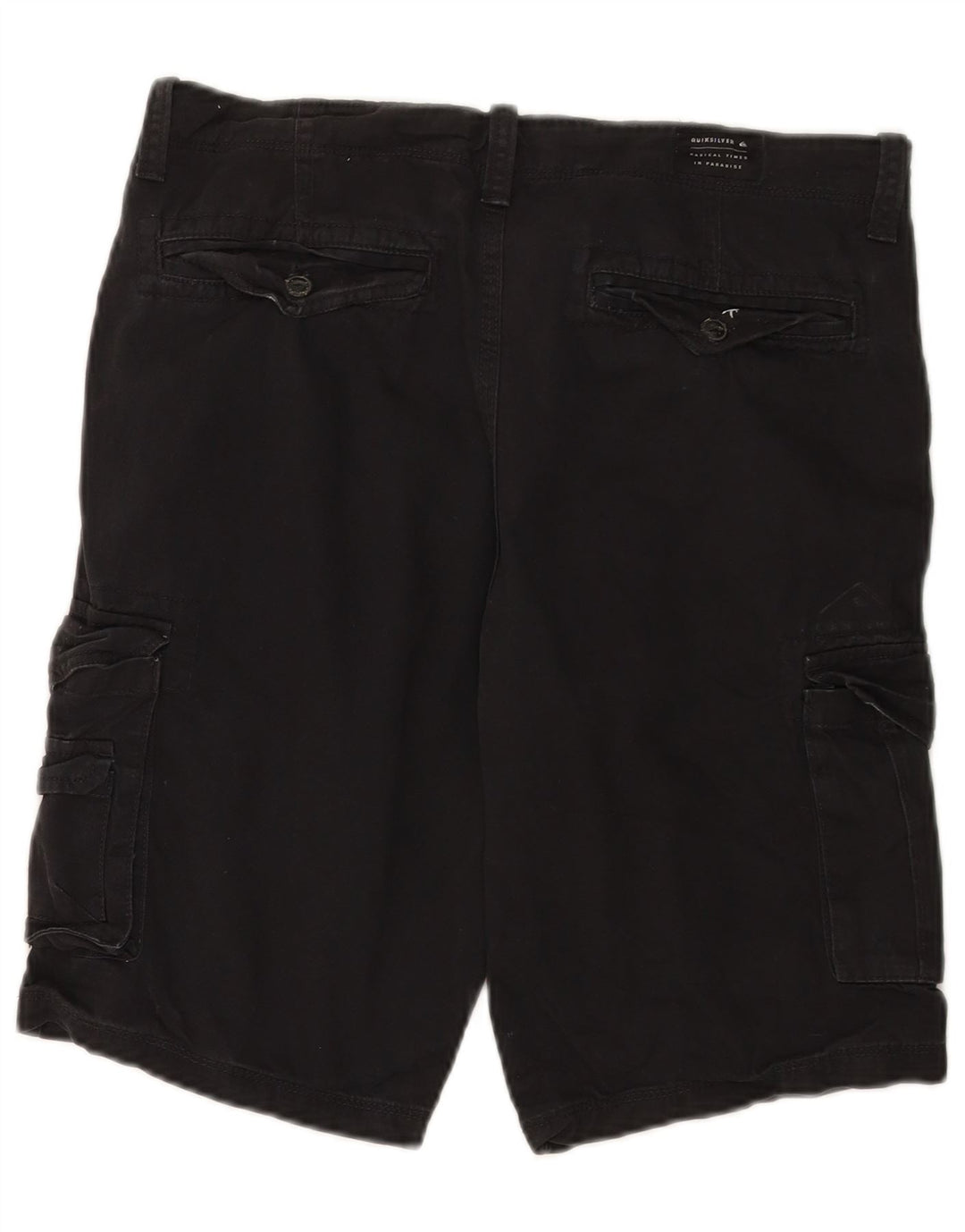 Ανδρικό σορτς Cargo Quiksilver W32 μεγάλο μαύρο βαμβακερό