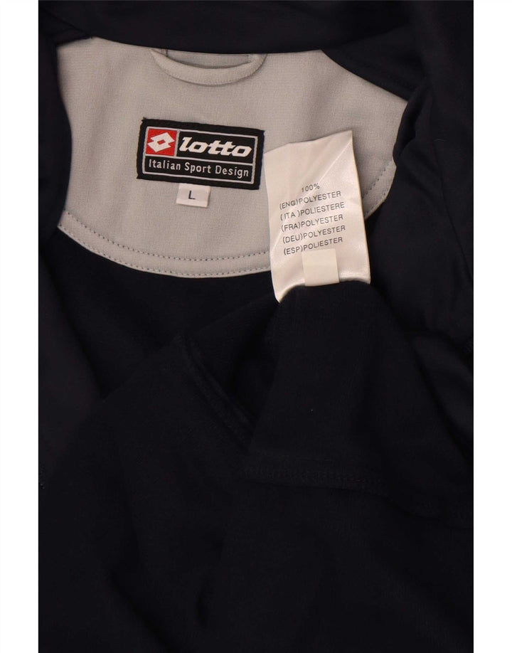 Ανδρική αθλητική φόρμα Lotto Top Jacket Large Navy Blue Colourblock Polyester