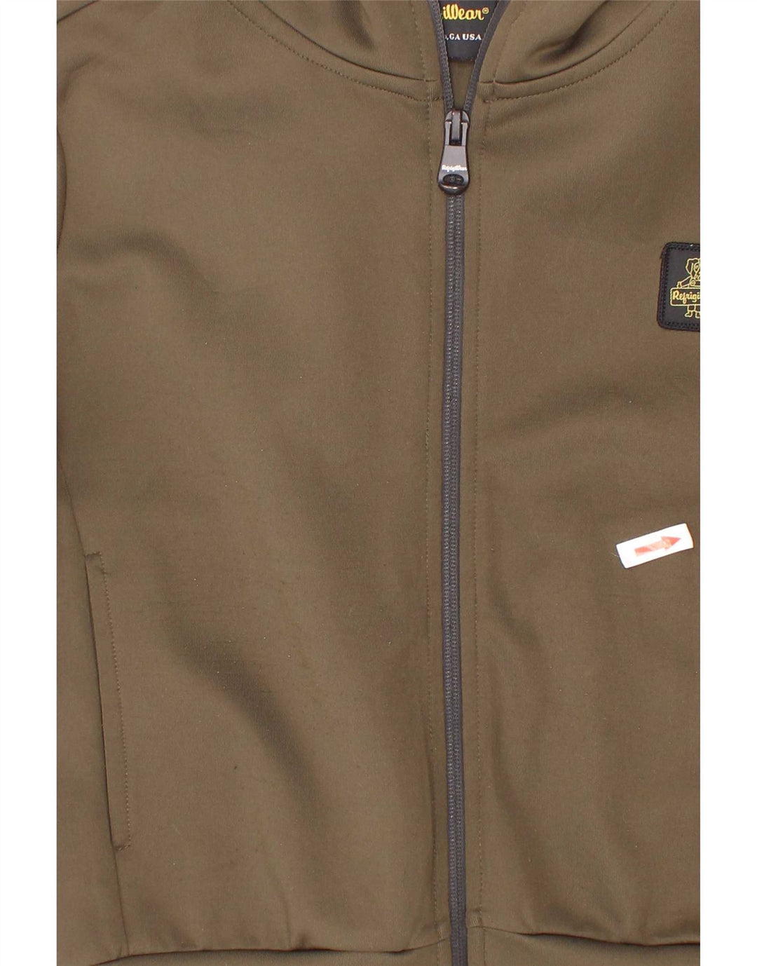 Refrigiwear Boys Zip Hoodie πουλόβερ 7-8 ετών Χακί Πολυεστέρας