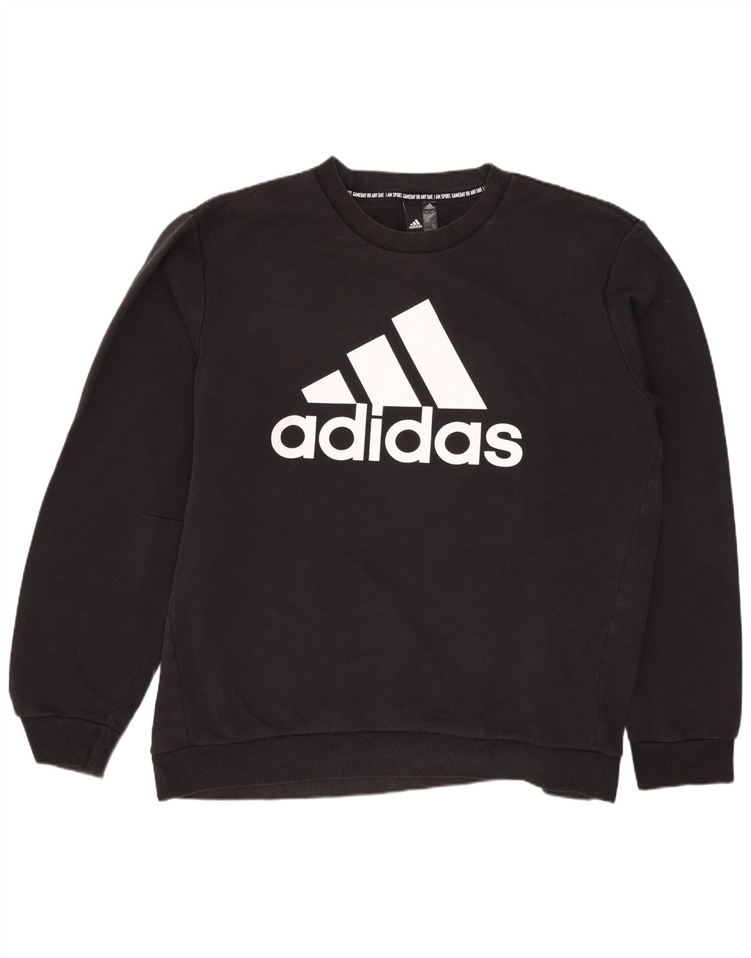 Ανδρικό γραφικό φούτερ ADIDAS Jumper XL Μαύρο βαμβακερό